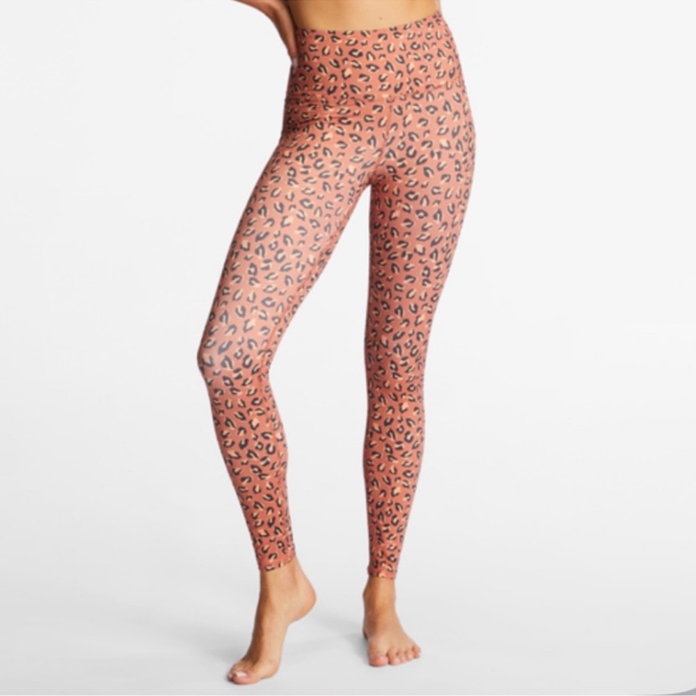 Billabong Adventure Division Leopard Print High-Waisted Leggings Size Small